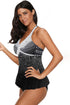 Dot Print Halterneck Tankini Set
